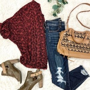 Calvin Klein Quarter Sleeve Slouchy Sweater- Large